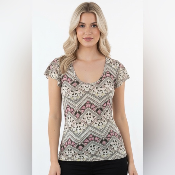 PINK Victorias Secret size small boho tee - Picture 1 of 5